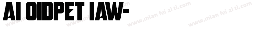 AI OIDPET IAW字体转换